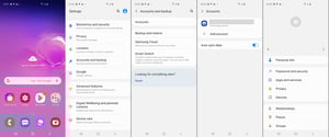 Removing your Samsung account using your device    