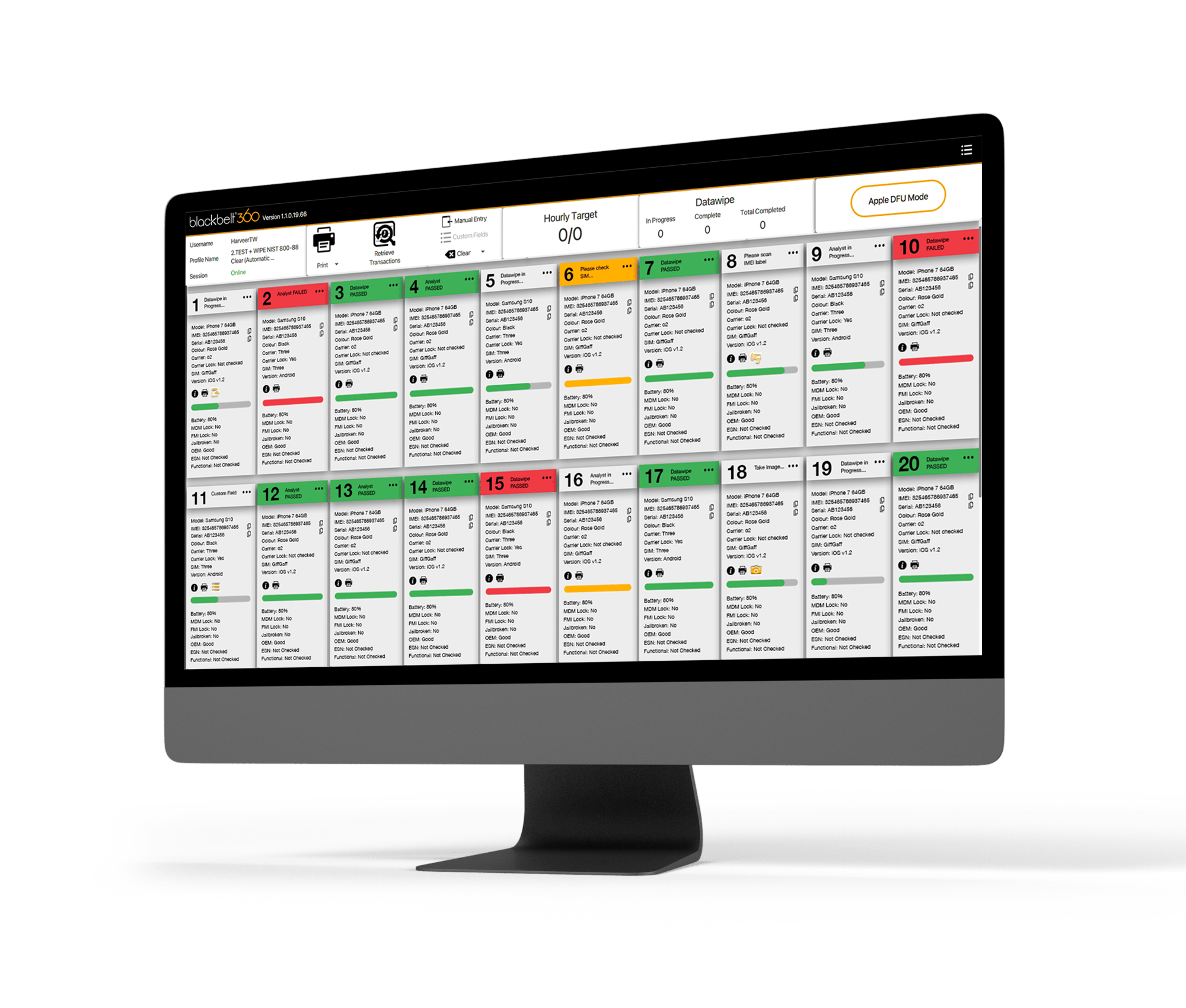 Datawipe 20 Screens